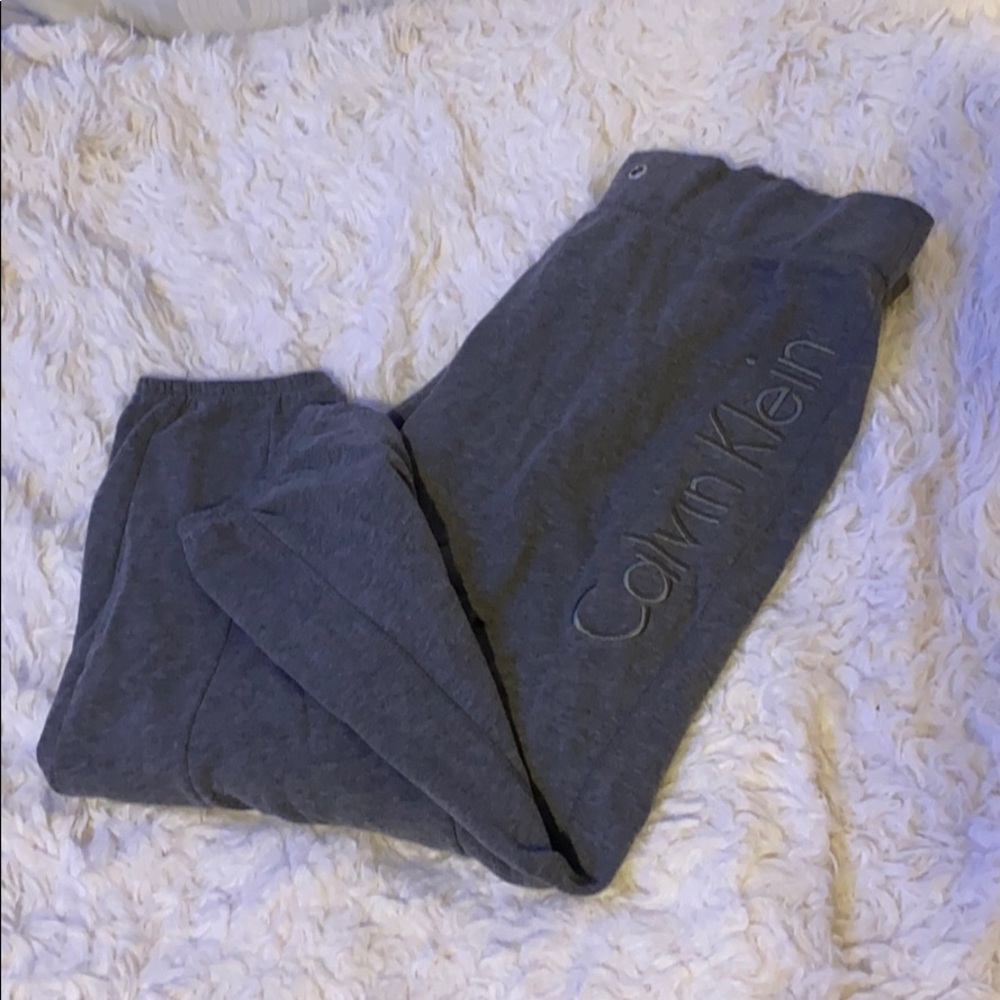 Grey Calvin Klein joggers